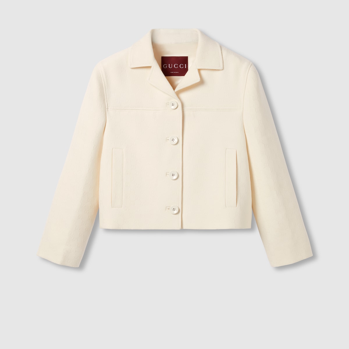 GUCCI グッチ エンブロイダリーデニムジャケット ボア