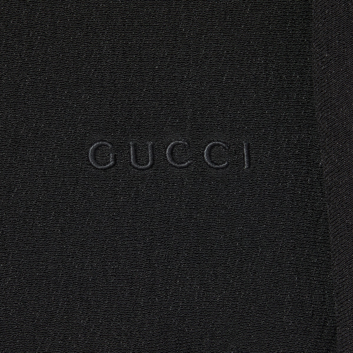 Silk crêpe mini dress with embroidery in black | GUCCI® US