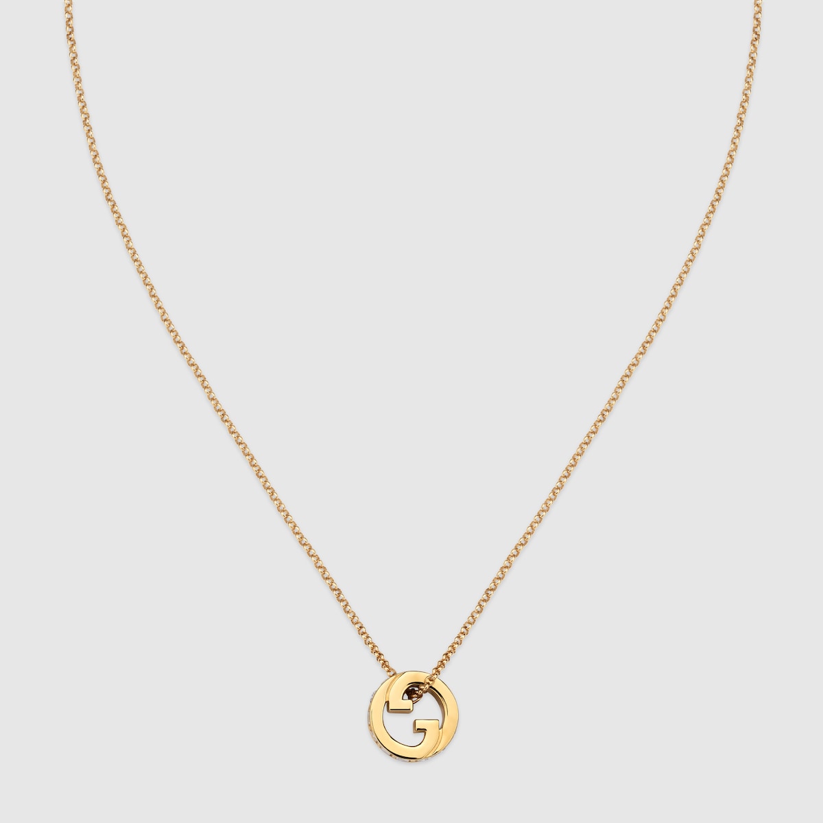 【GUCCI】グッチ ブロンディ クリスタル ネックレス Gucci Blondie crystal necklace in yellow gold-toned metal