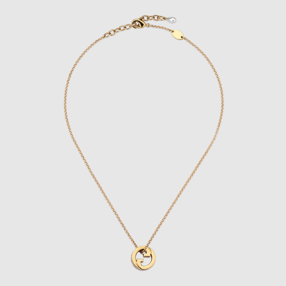 VERSACE クリスタルアイコンネックレス ネックレス クリスタル アイコンズ ドゥ ラ メール シルバー