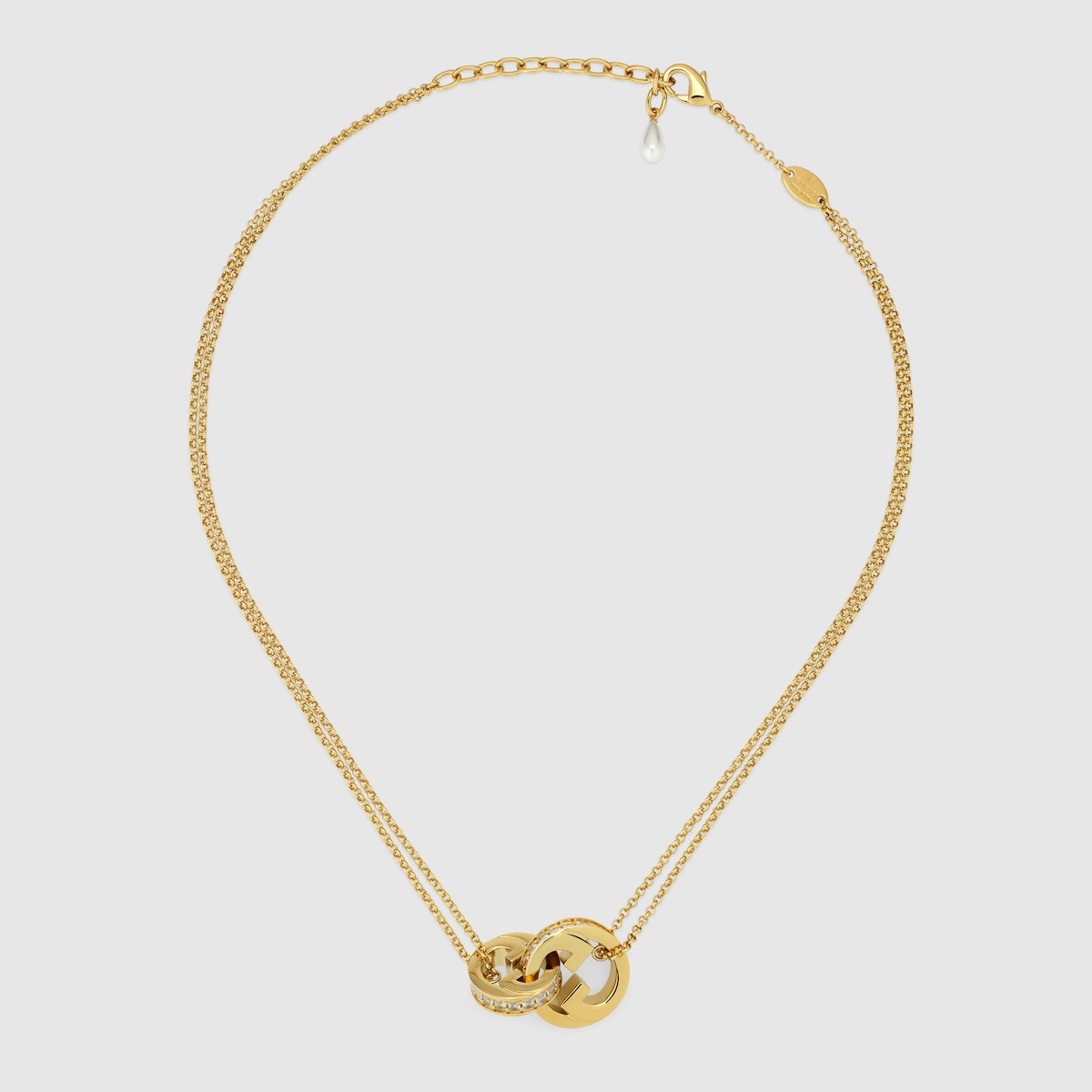 ネックレス・チョーカー BRASS CHAIN NECKLACE WITH TEARDROP AND DG LOGO 4221059780779793355_IMG_1826_g