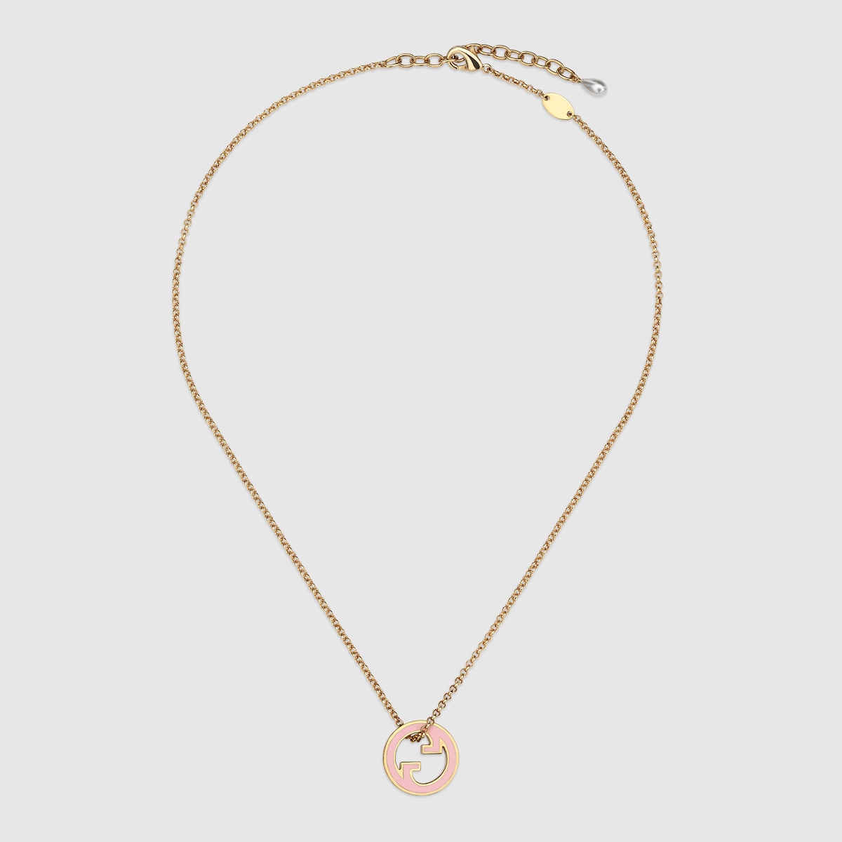 Gucci Blondie long pendant necklace in light gold-toned