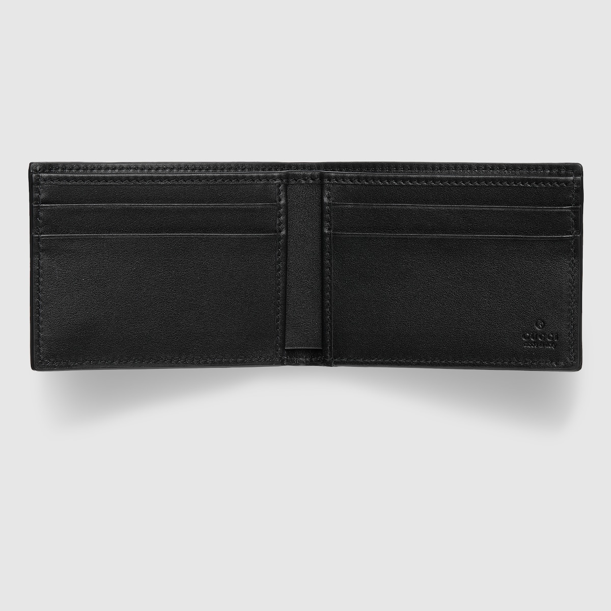 折りたたみ財布 GUCCI BLACK LEATHER MARMONT WALLET GG Marmont bi-fold card case wallet in black leather | GUCCI® US