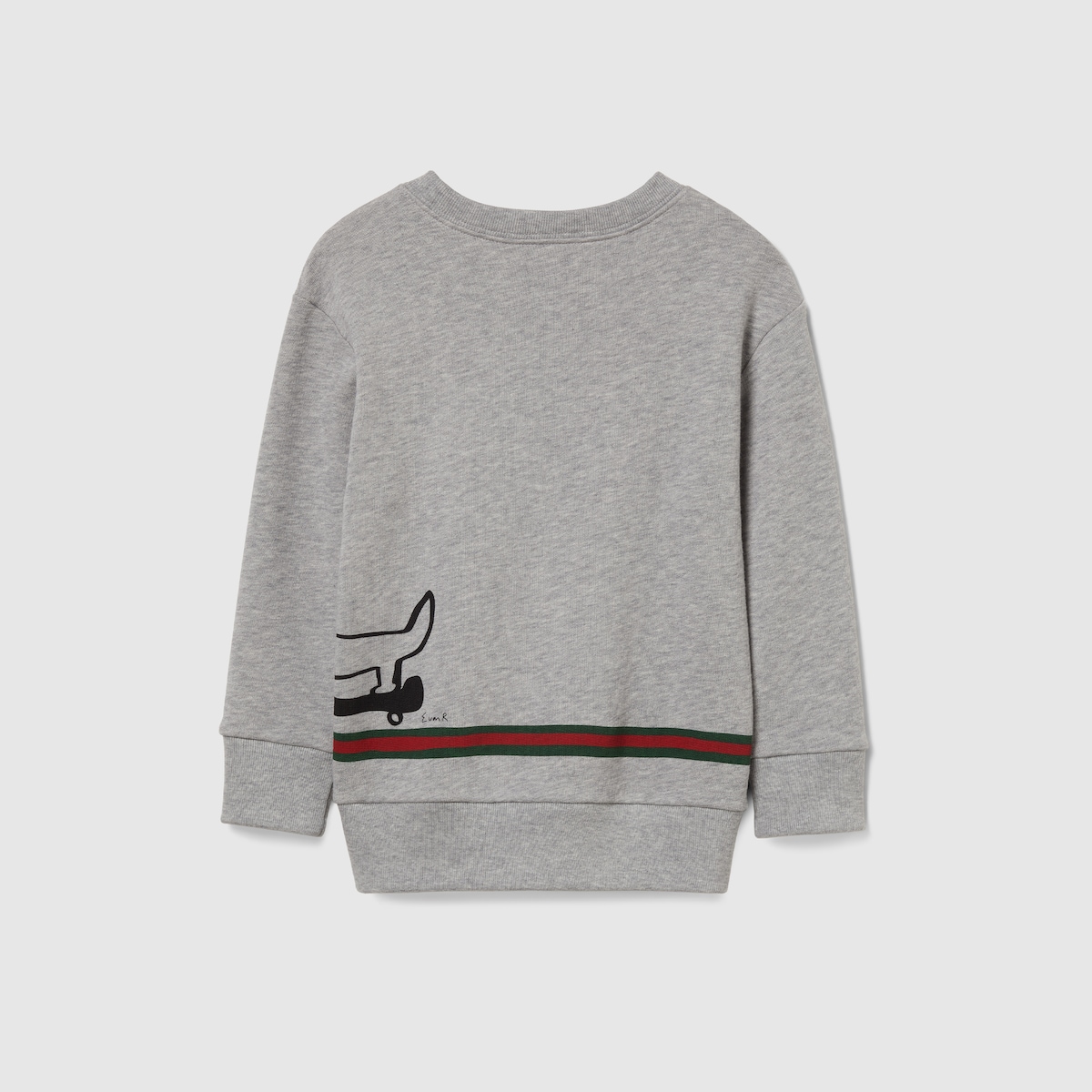 Children's cotton sweatshirt with print in white - thumbnail 9