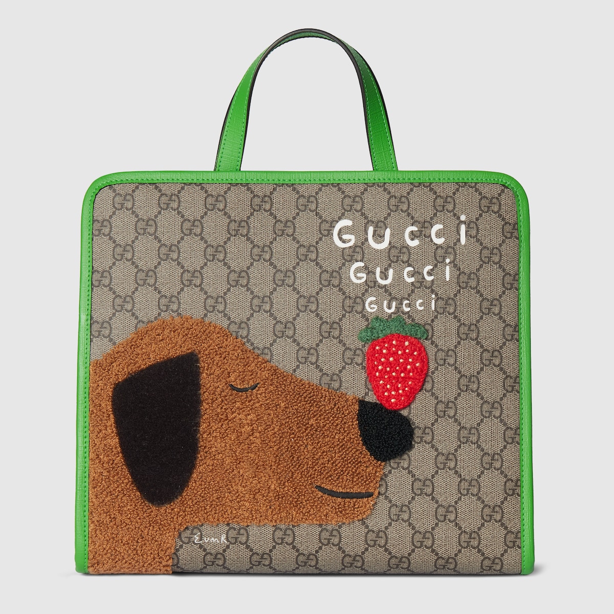 Children's printed GG tote bag in beige and brown GG Supreme - thumbnail 8