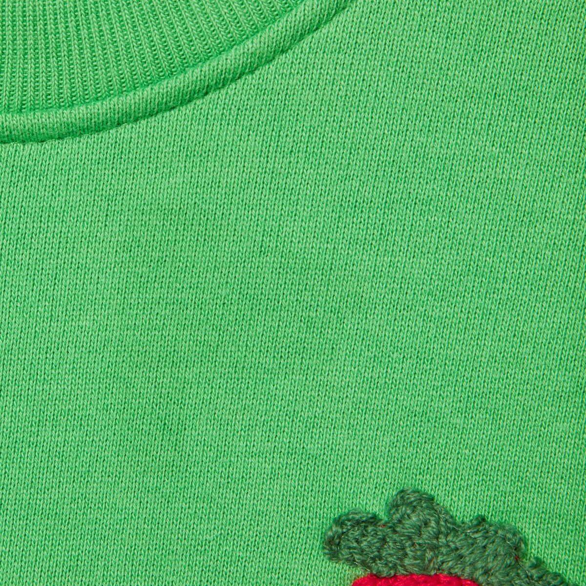 Children's printed cotton sweatshirt in green - thumbnail 2