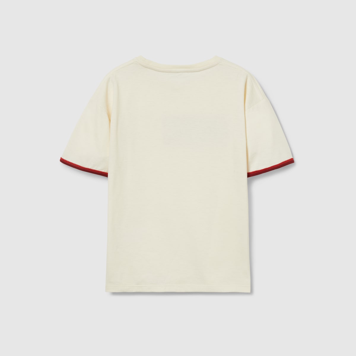 Children's cotton T-shirt with patch in white - thumbnail 3
