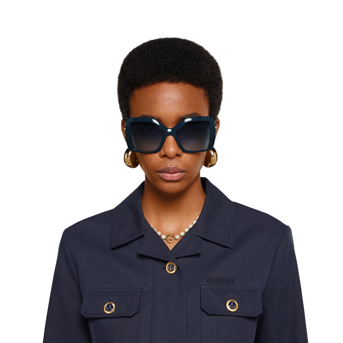 Square frame sunglasses