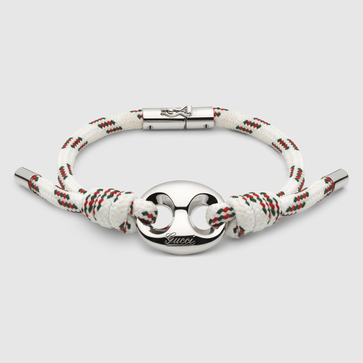 Gucci Marina Chain fabric bracelet in white and multicolor Gucci Marina Chain fabric bracelet in white and multicolor