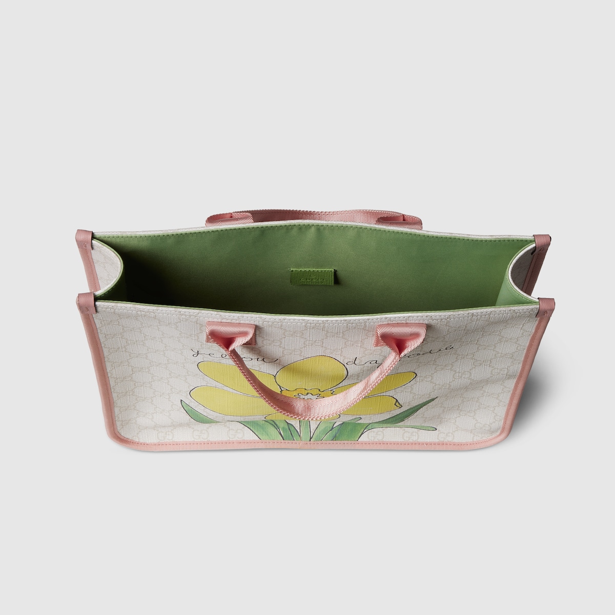 Gucci グッチ チルドレンズ　バッグ チルドレンズ〕GG トートバッグ ・ホワイト＆グレー GG