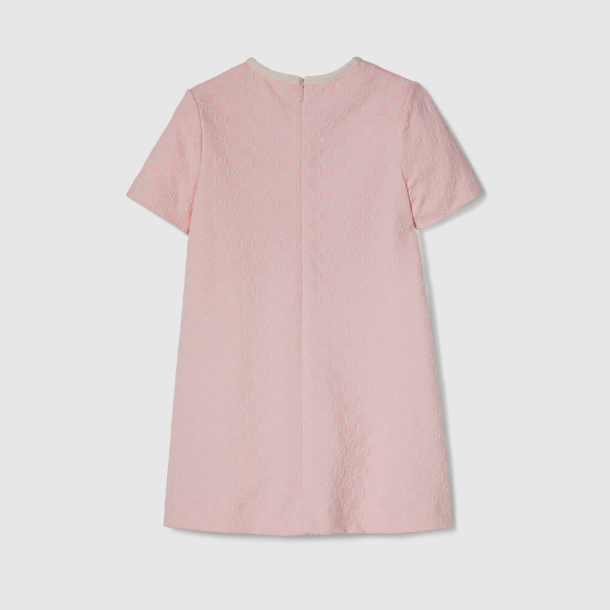チルドレンズ〕エンブロイダリー コットンジャージー ドレス ・ピンク