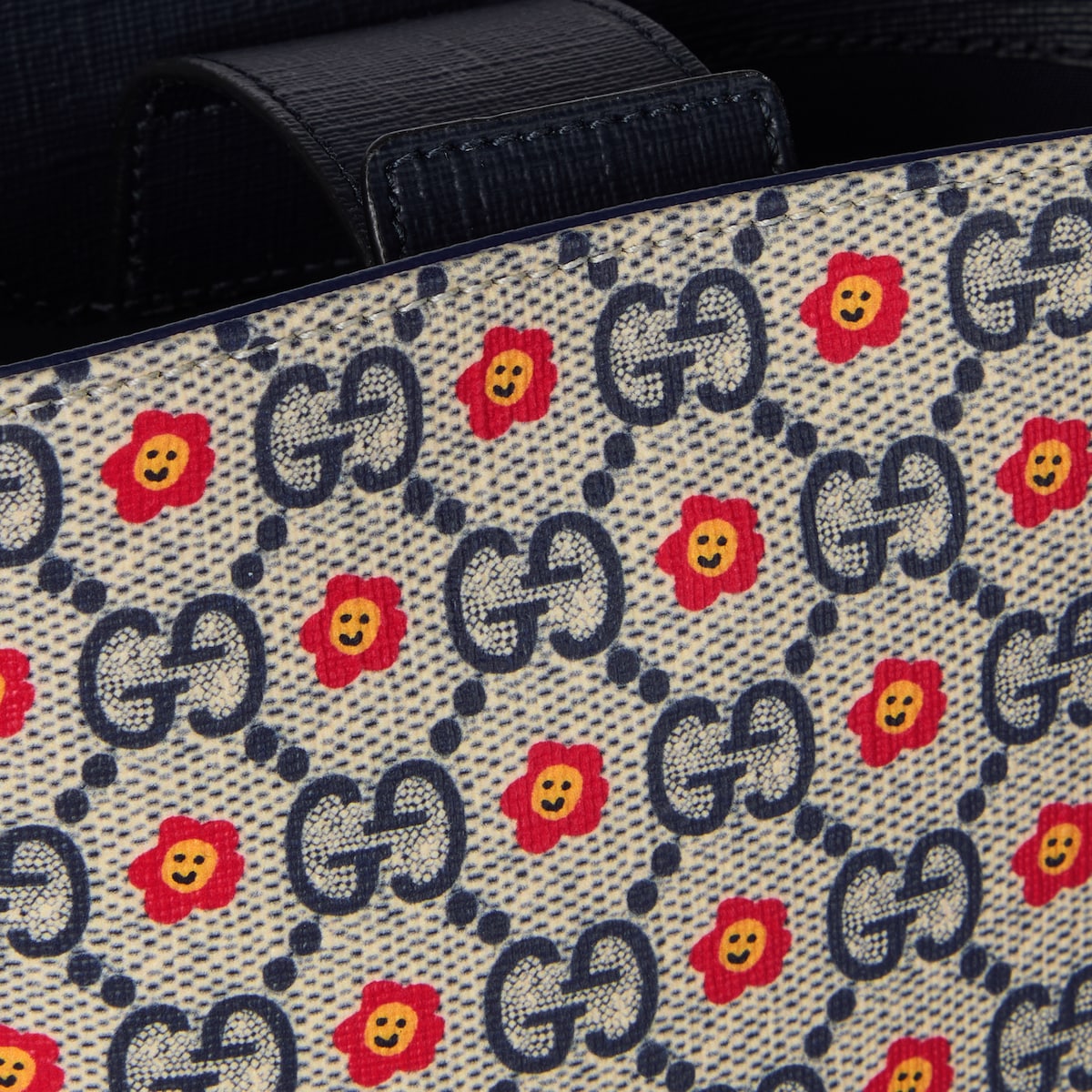 Children's printed GG bucket bag in beige and blue GG Supreme - thumbnail 5