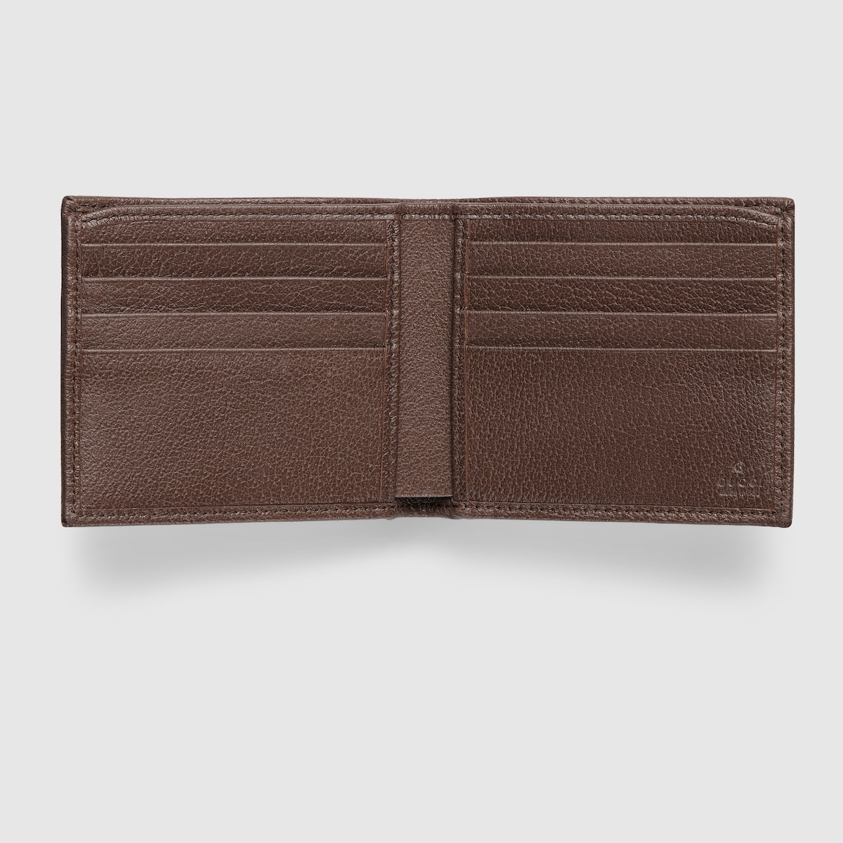 オフィディア〕二つ折り ウォレット ・ベージュ＆ダークブラウン