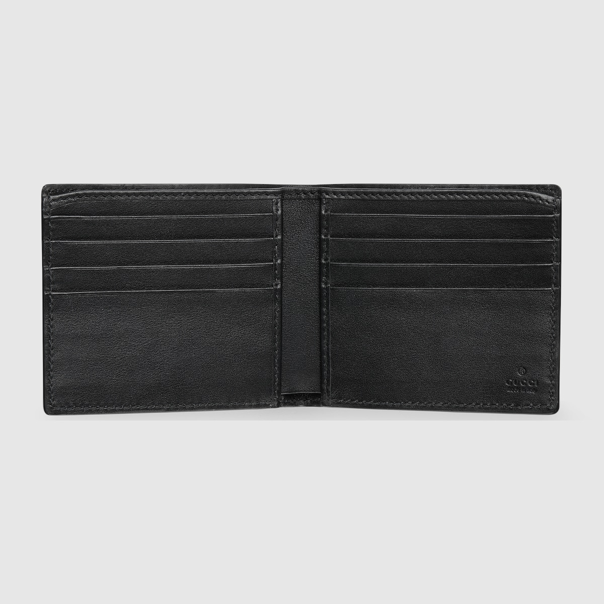 折りたたみ財布 Gucci Black Leather Gucci Imprint Wallet 835003_AAE1T_1000_009_100_0007