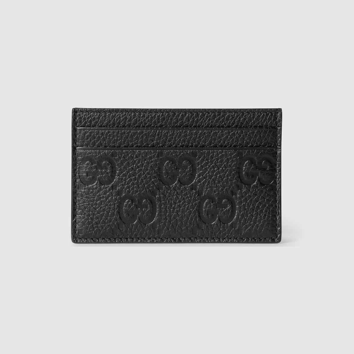 GUCCI 名刺入れ 黒 キャンバス GGパターン Gucci Imprint card case in