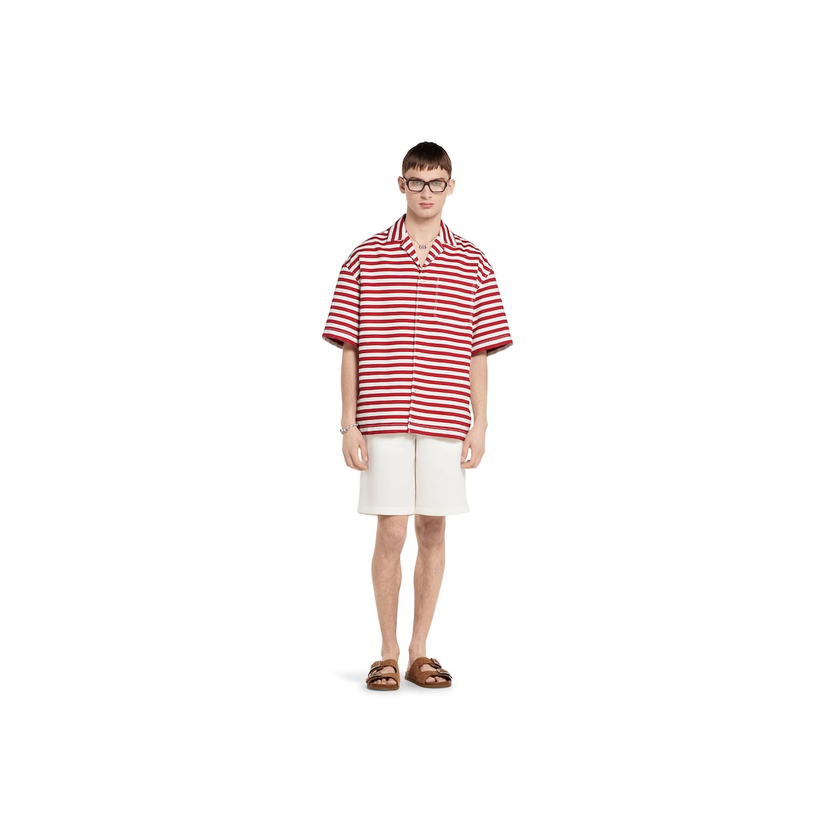Printed GG cotton jacquard shirt