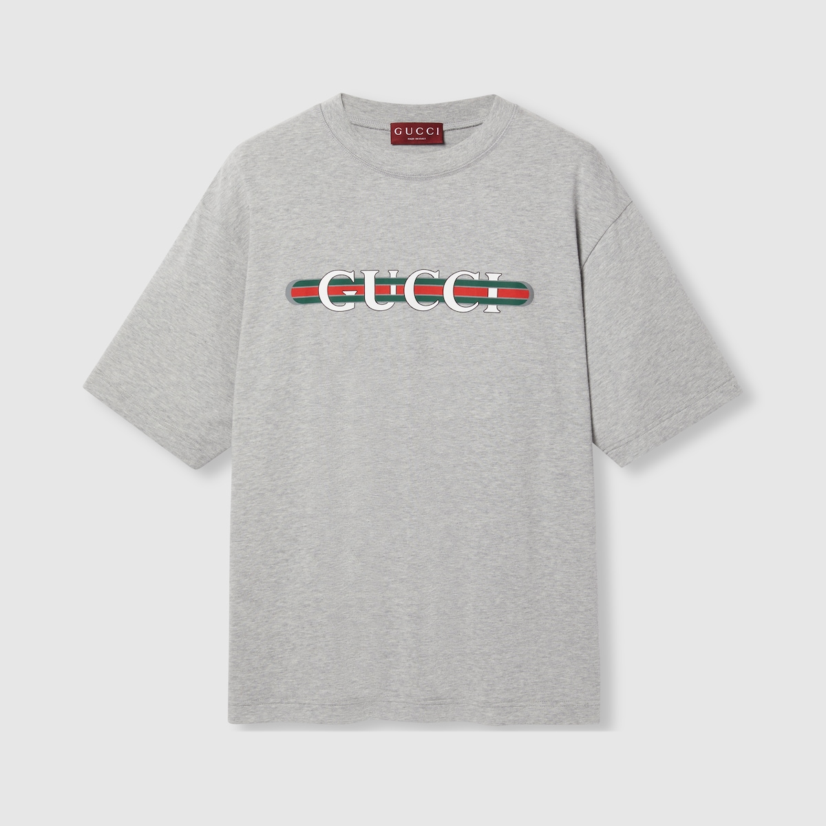 大人気新品をすべて T-shirt jersey cotton Printed in US GUCCI® | grey トップス
