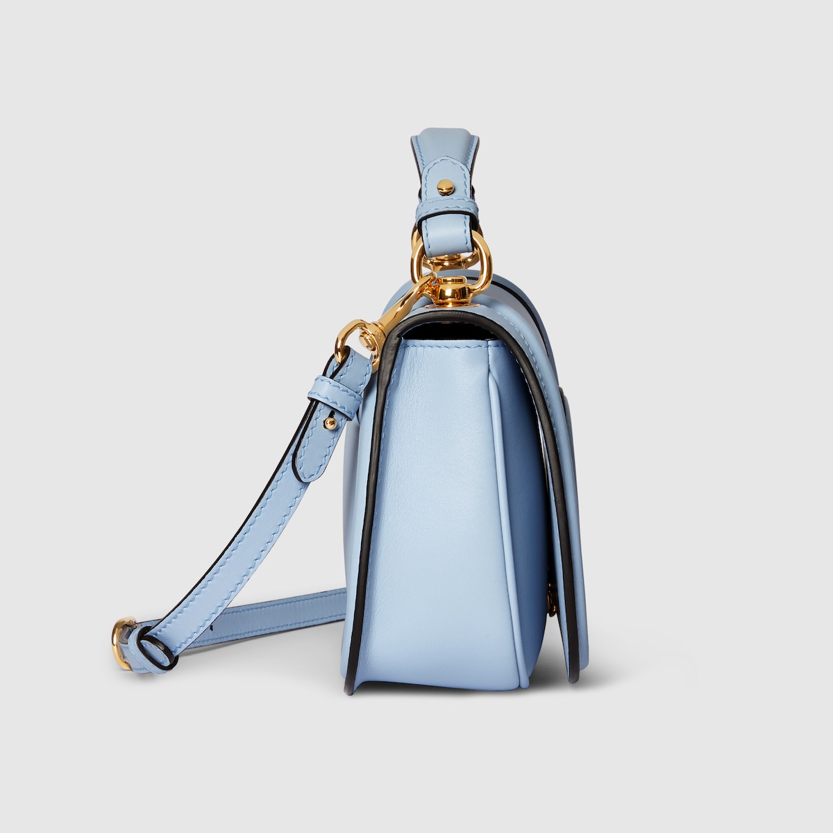 ハンドバッグ Gucci Blue Leather Gucci Blondie Handbag Gucci Blondie medium top handle bag in light blue leather