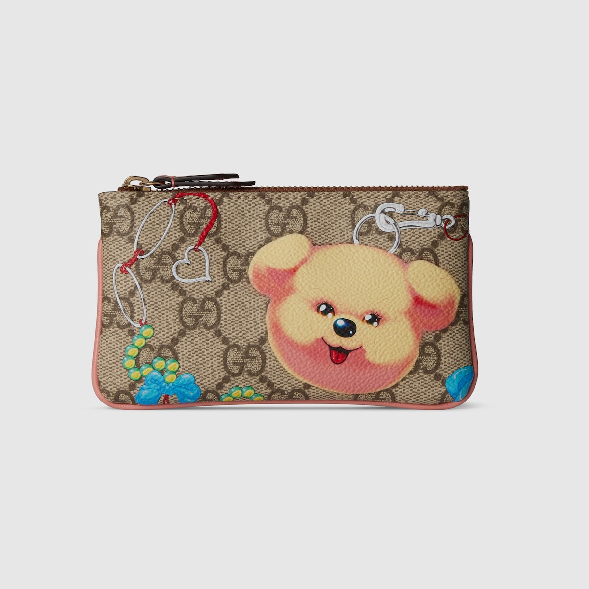 Gucci ハート型キーケース 猫イラスト付き Gucci ハート型キーケース 猫イラスト付き 猫グッズ 猫 雑貨