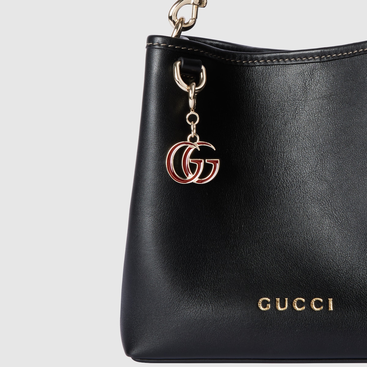 Double G bag charm in Rosso Ancora red enamel | GUCCI® US