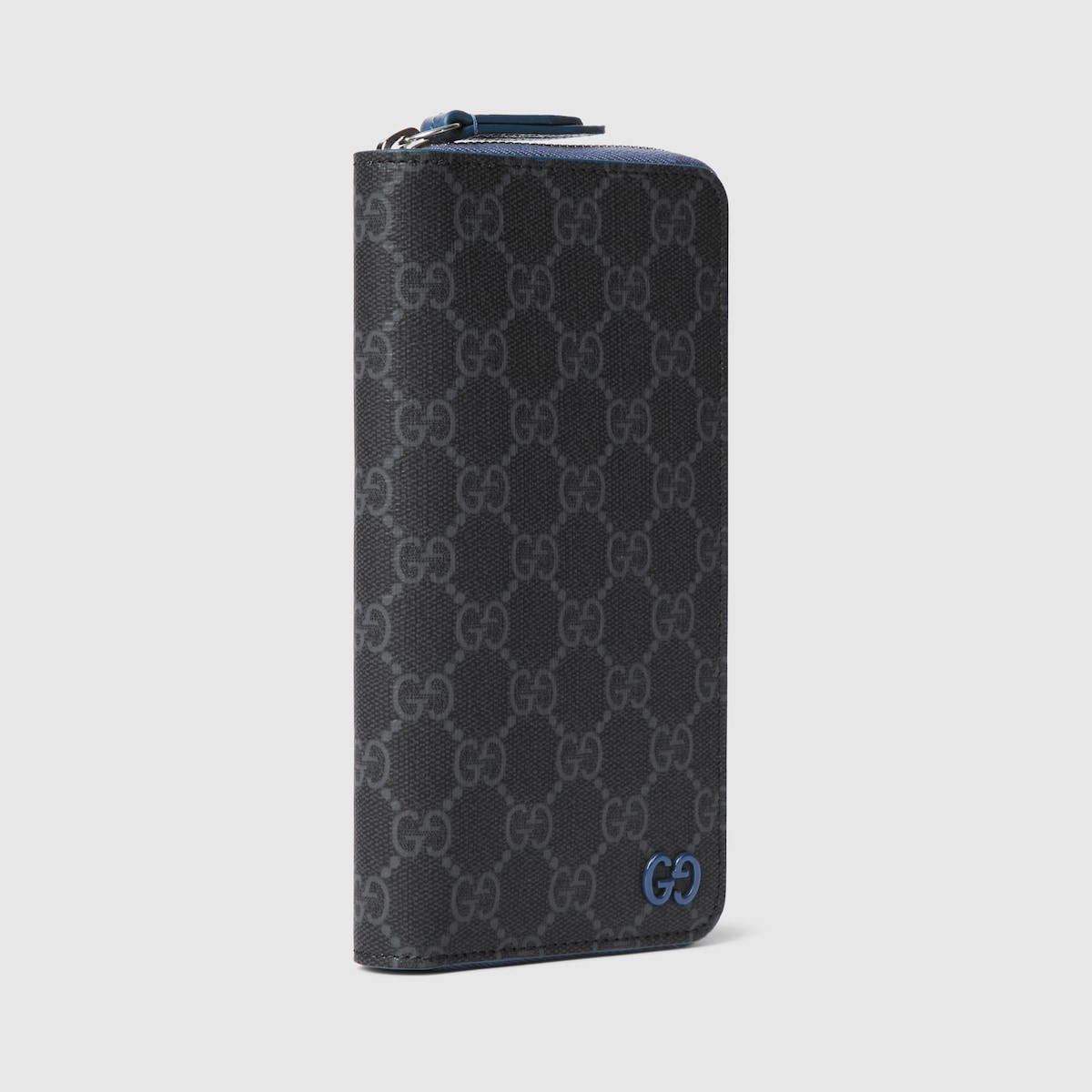 ジップアラウンドウォレット ブルー インテリア ・ブラック