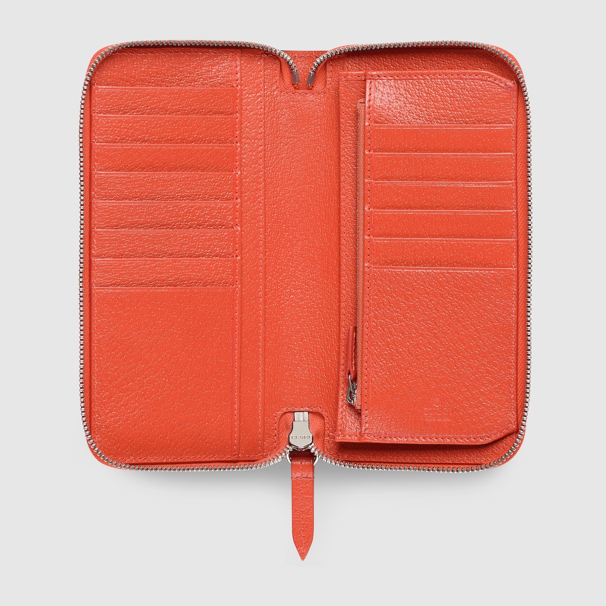 ジップアラウンドウォレット オレンジ インテリア ・ベージュ＆ダーク