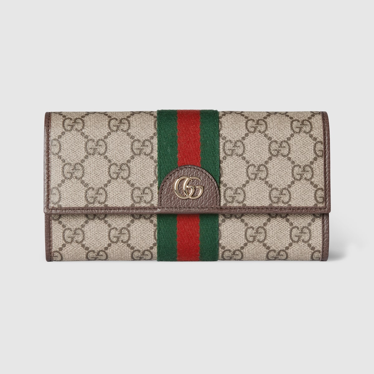 【関税&送料込】Gucci Gg Supreme Fabric Small Ophidia Wallet Ophidia continental wallet in beige and brown GG Supreme