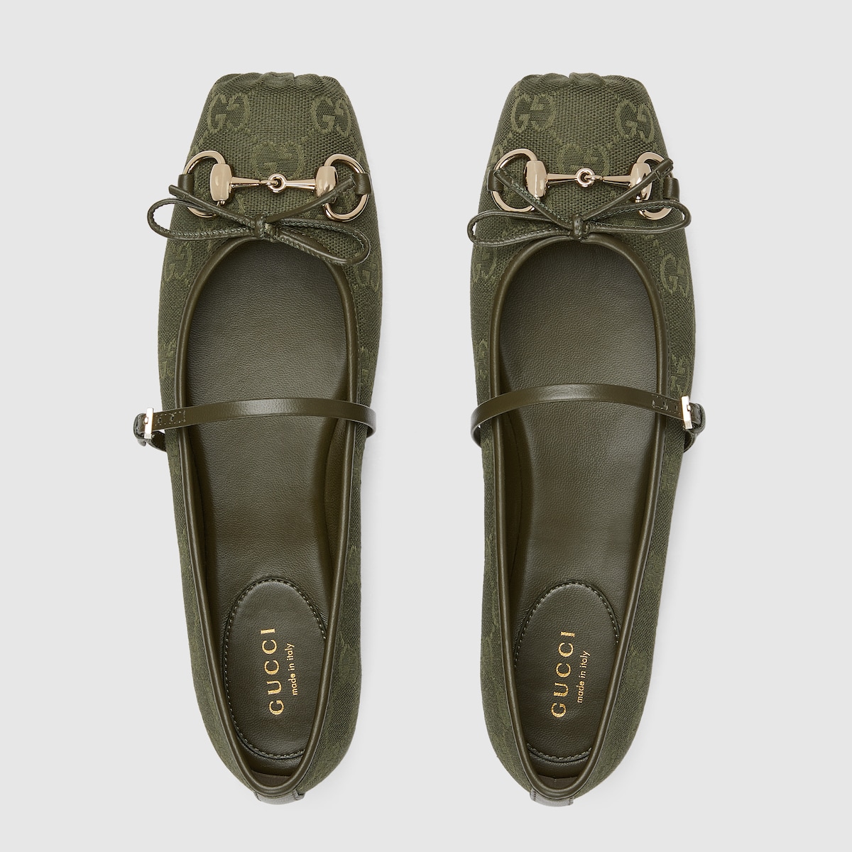 25新作 GUCCI ホースビット フラット バレエシューズ スエード グッチ ホースビット〕ウィメンズ フラットバレエシューズライト