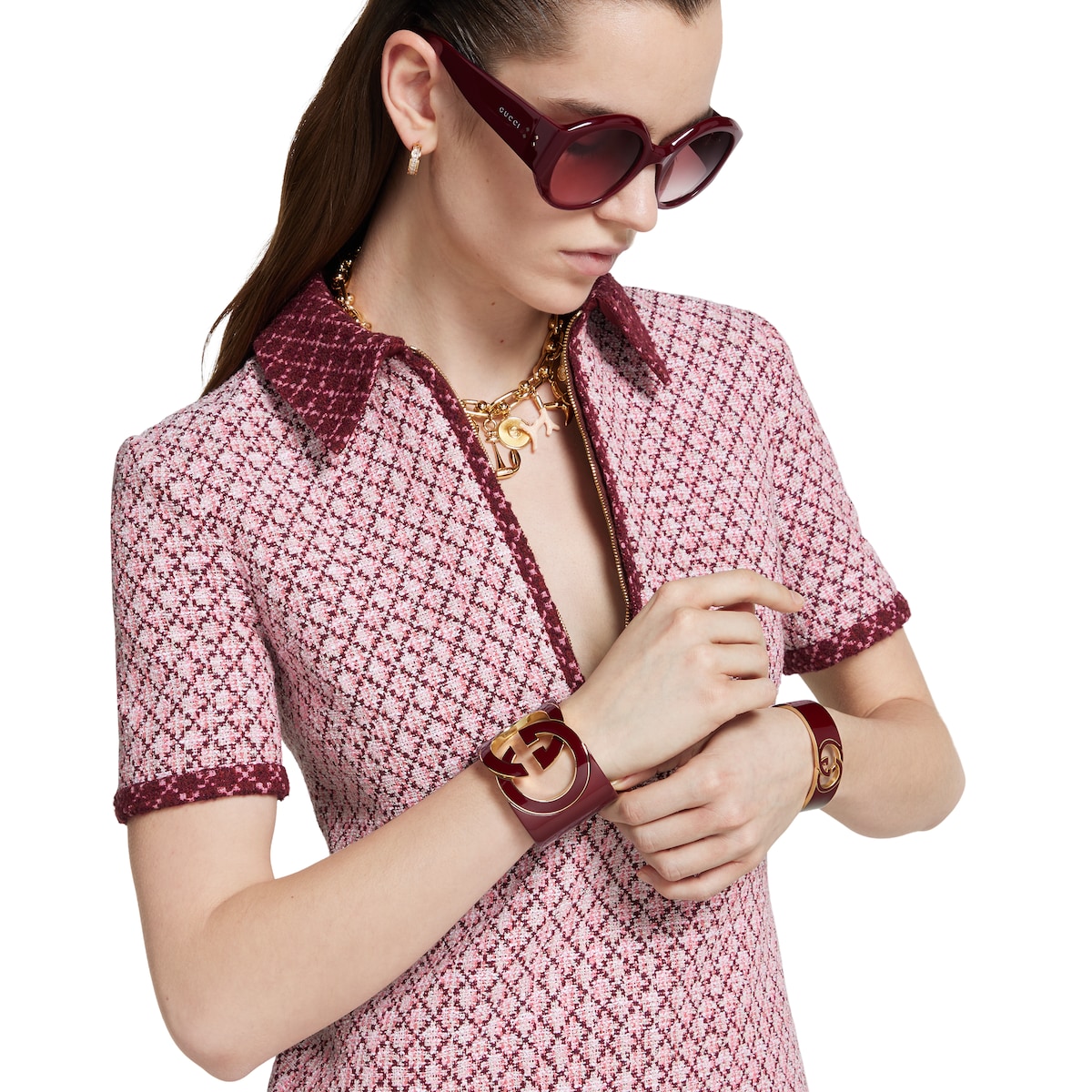 Gucci Interlocking cuff bracelet