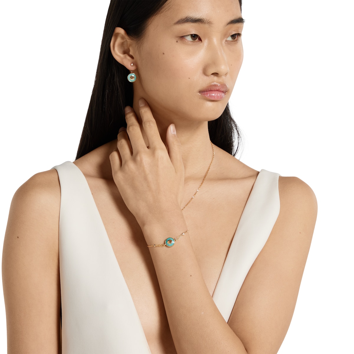 Gucci Interlocking 18k chain bracelet