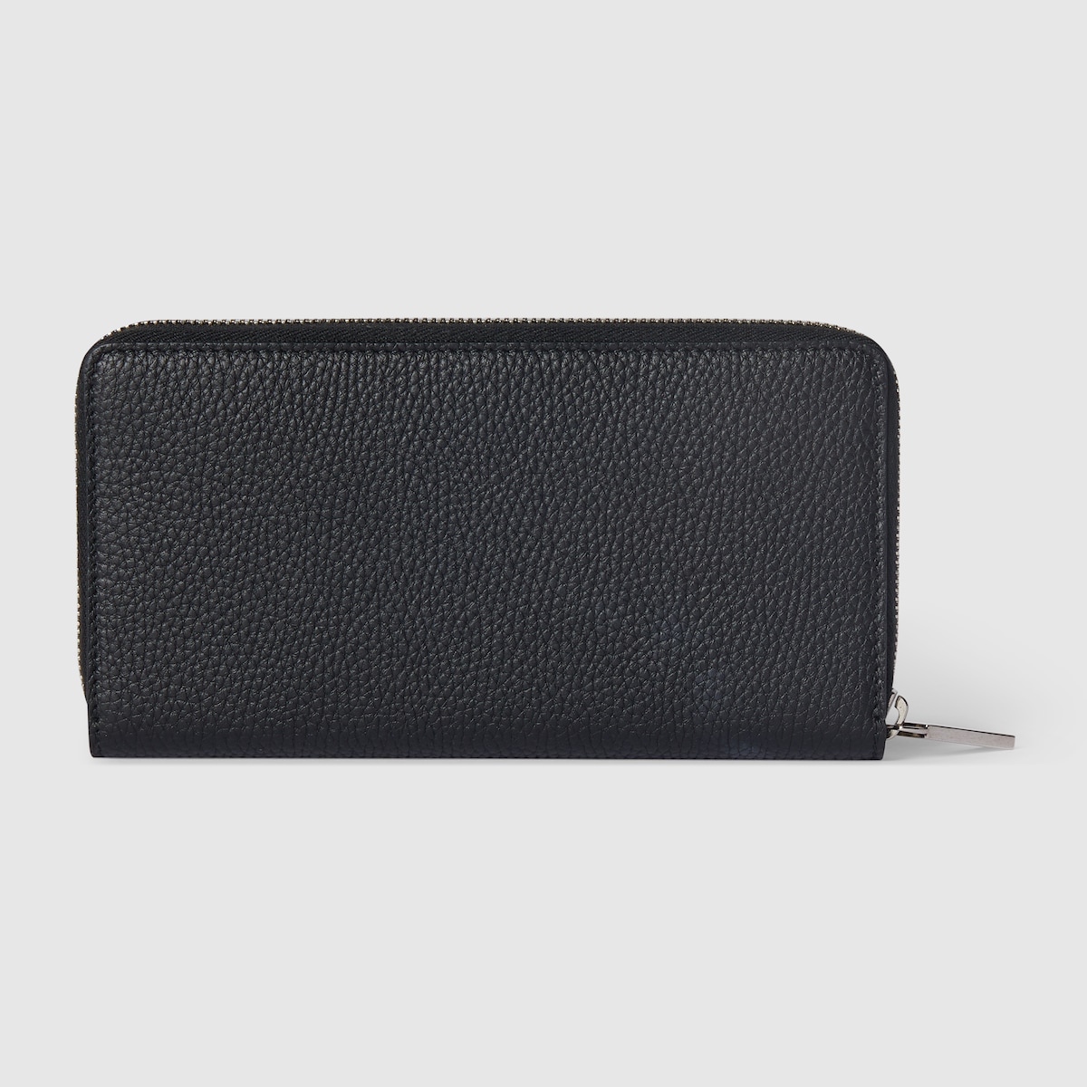 GUCCI ロゴ ジップアラウンドウォレット ・ブラック レザー