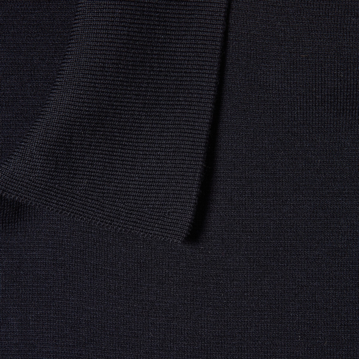 Silk cotton knit polo shirt in navy | GUCCI® US