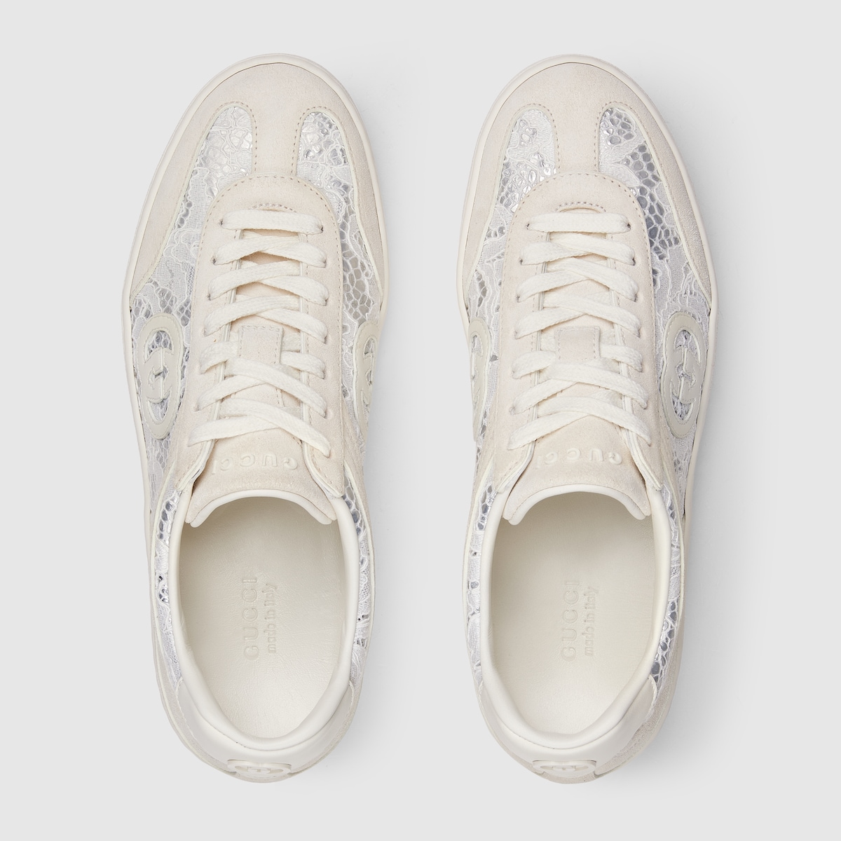 スニーカー GUCCI WHITE G75 SNEAKER IN SUEDE Women's G75 sneaker in white suede | GUCCI® US