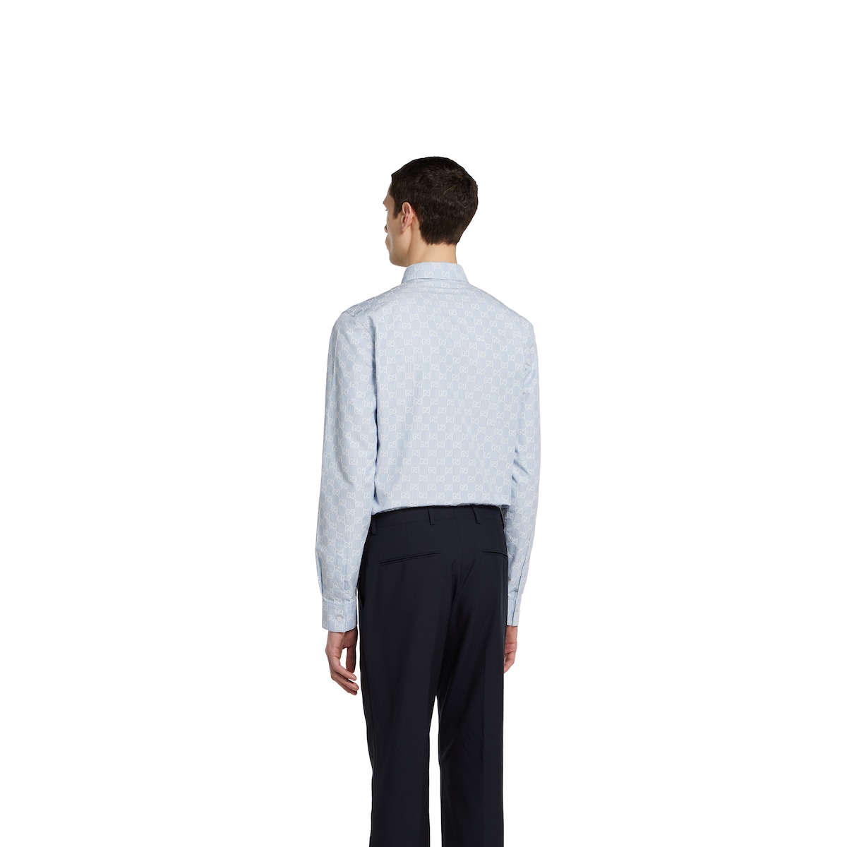 Striped GG cotton jacquard shirt