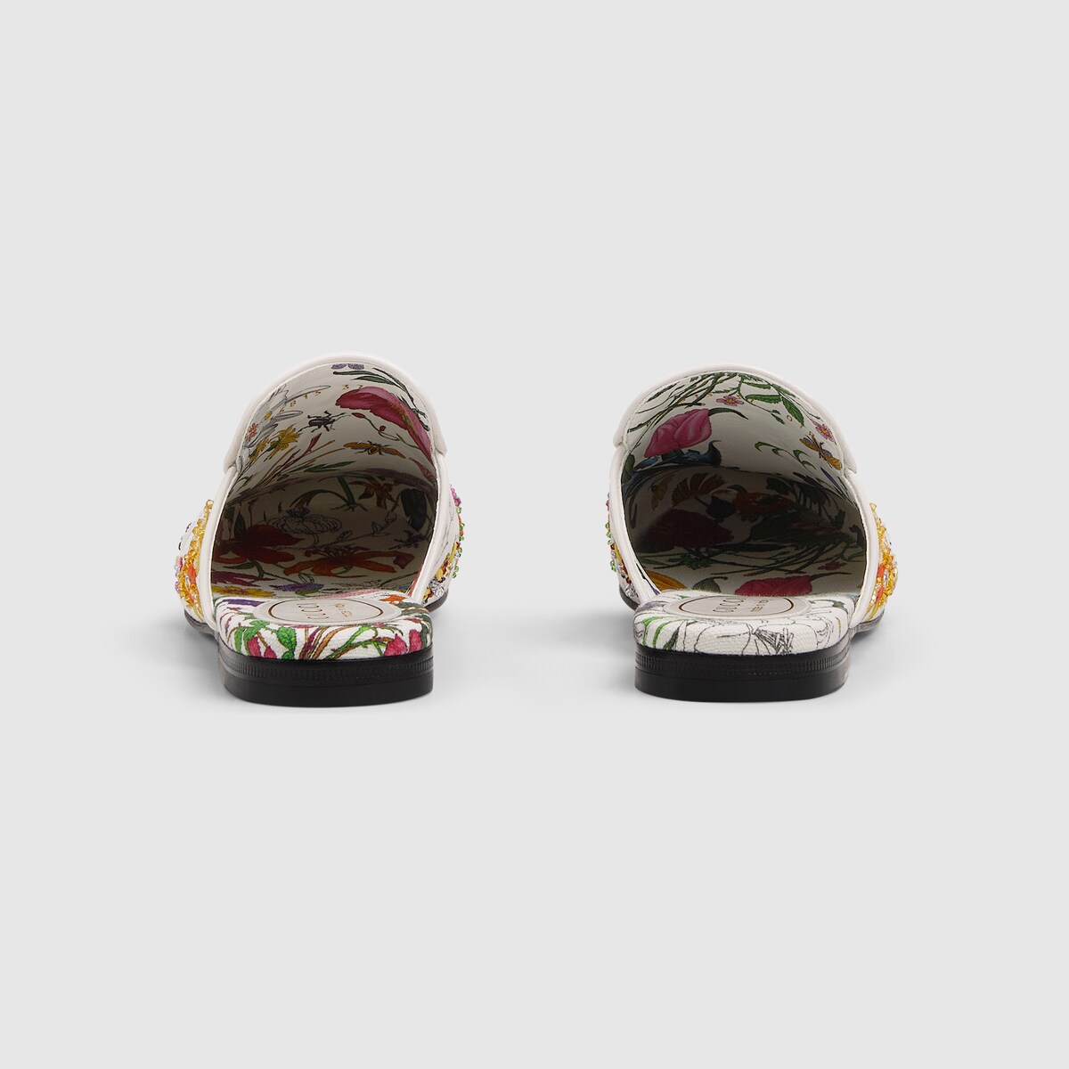 Women's Princetown slipper in white canvas | GUCCI® US