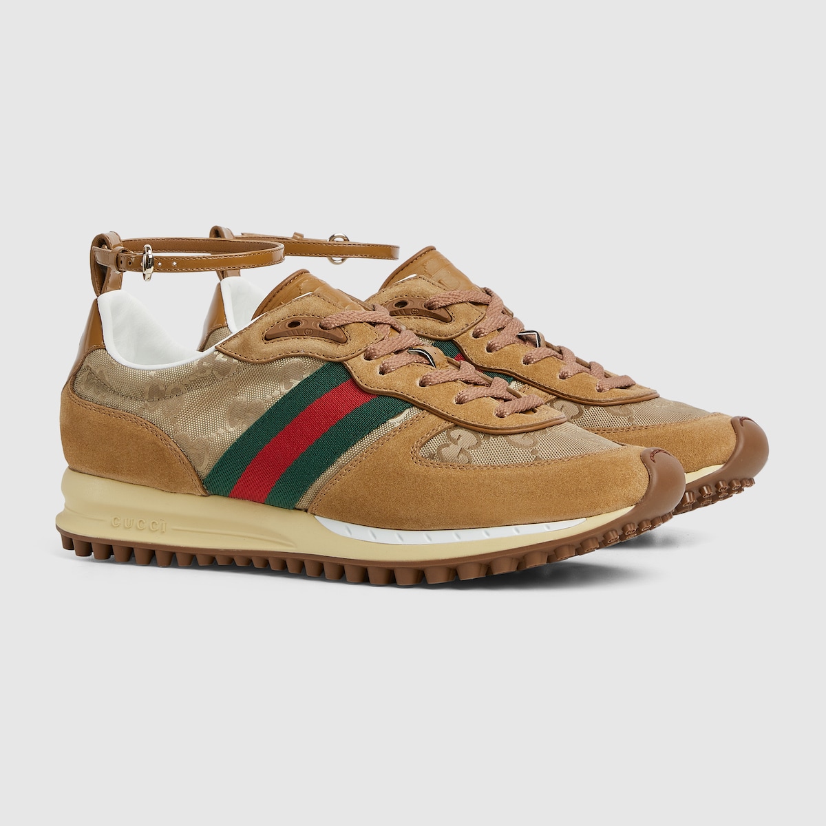 【関税&送料込】Gucci White Gg Fabric And Suede Re-Motion Sn 840291_AAEZM_9559_002_100_0000