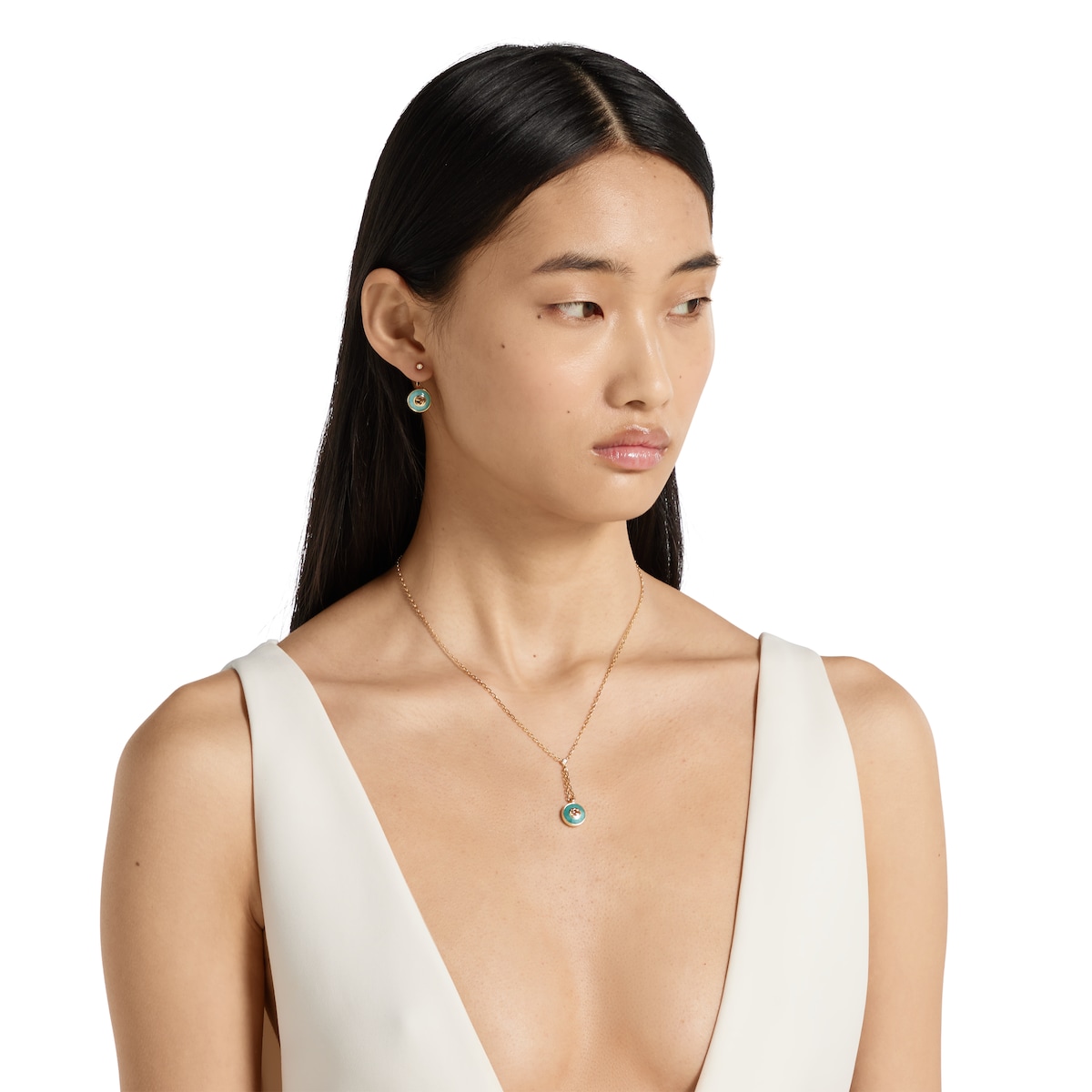 Gucci Interlocking 18k pendant necklace