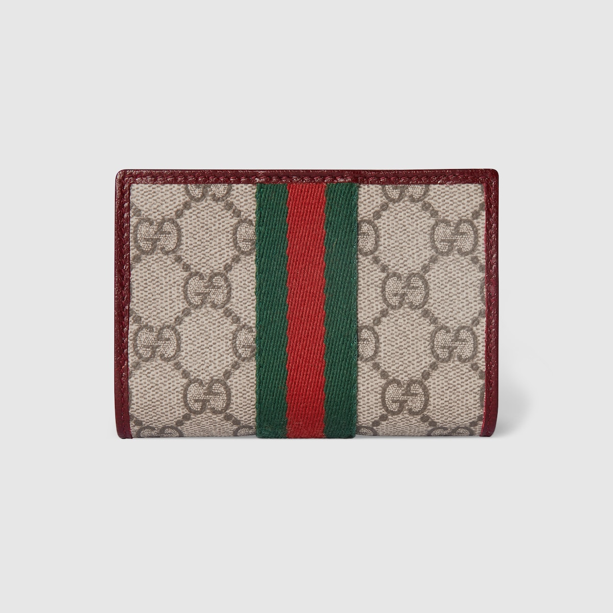 GUCCI｜HALF-LENGTH WALLETS (815901 AAEEM 1523) Ophidia coin zip wallet in beige and brown GG Supreme