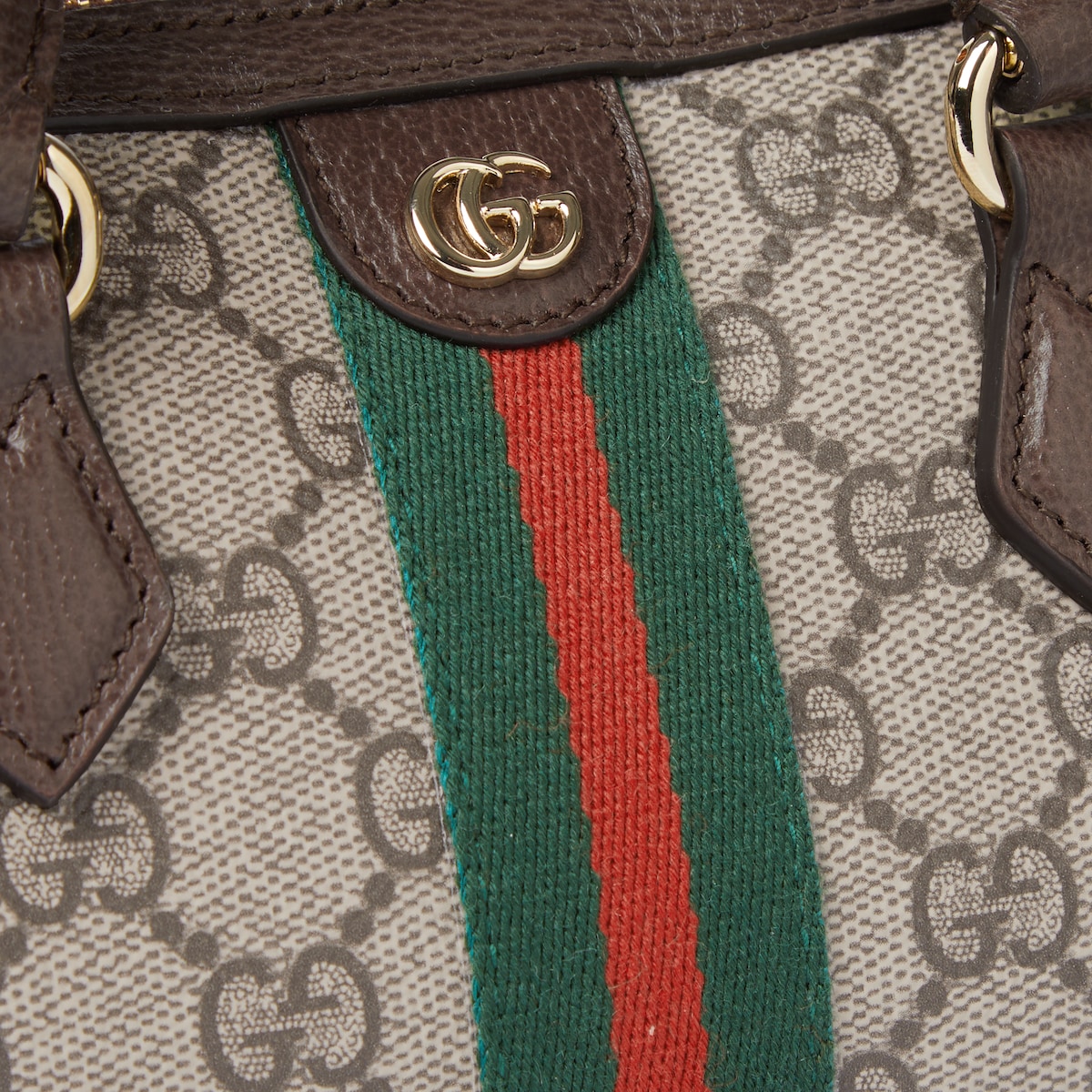 【GUCCI】OPHIDIA MINI BOSTON BAG Ophidia mini boston bag in beige and brown GG fabric | GUCCI® US