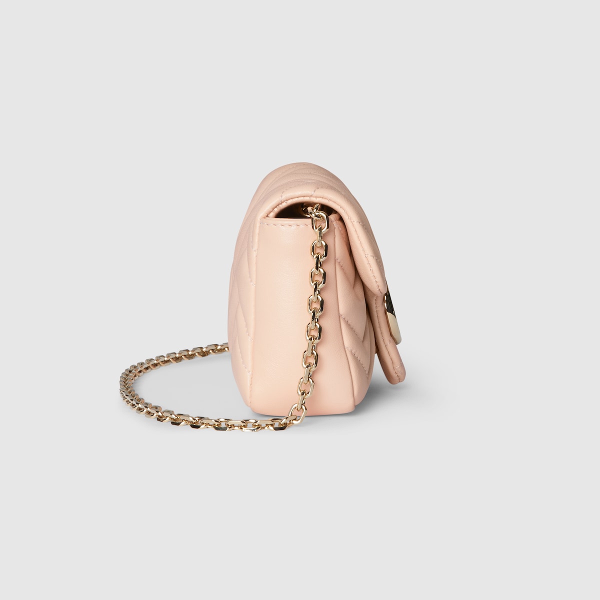 MARMONT MINI SHOULDER BAG 18 IN BUFF BEIGE CALFSKIN GOLD HARDWARE