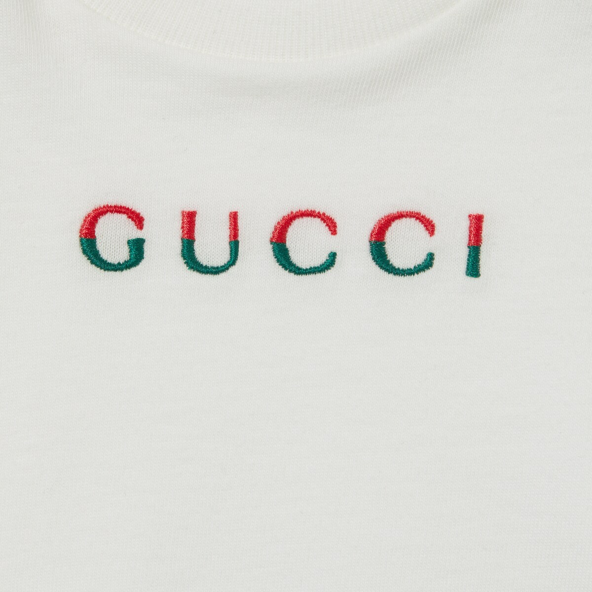 Baby cotton T-shirt with embroidery in light grey - thumbnail 5