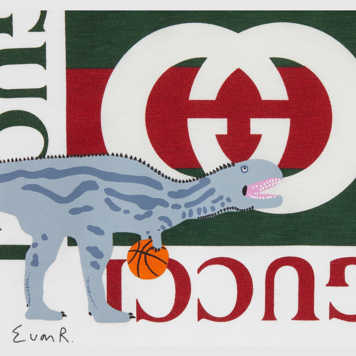 Children's cotton T-shirt with print in white | GUCCI® AT