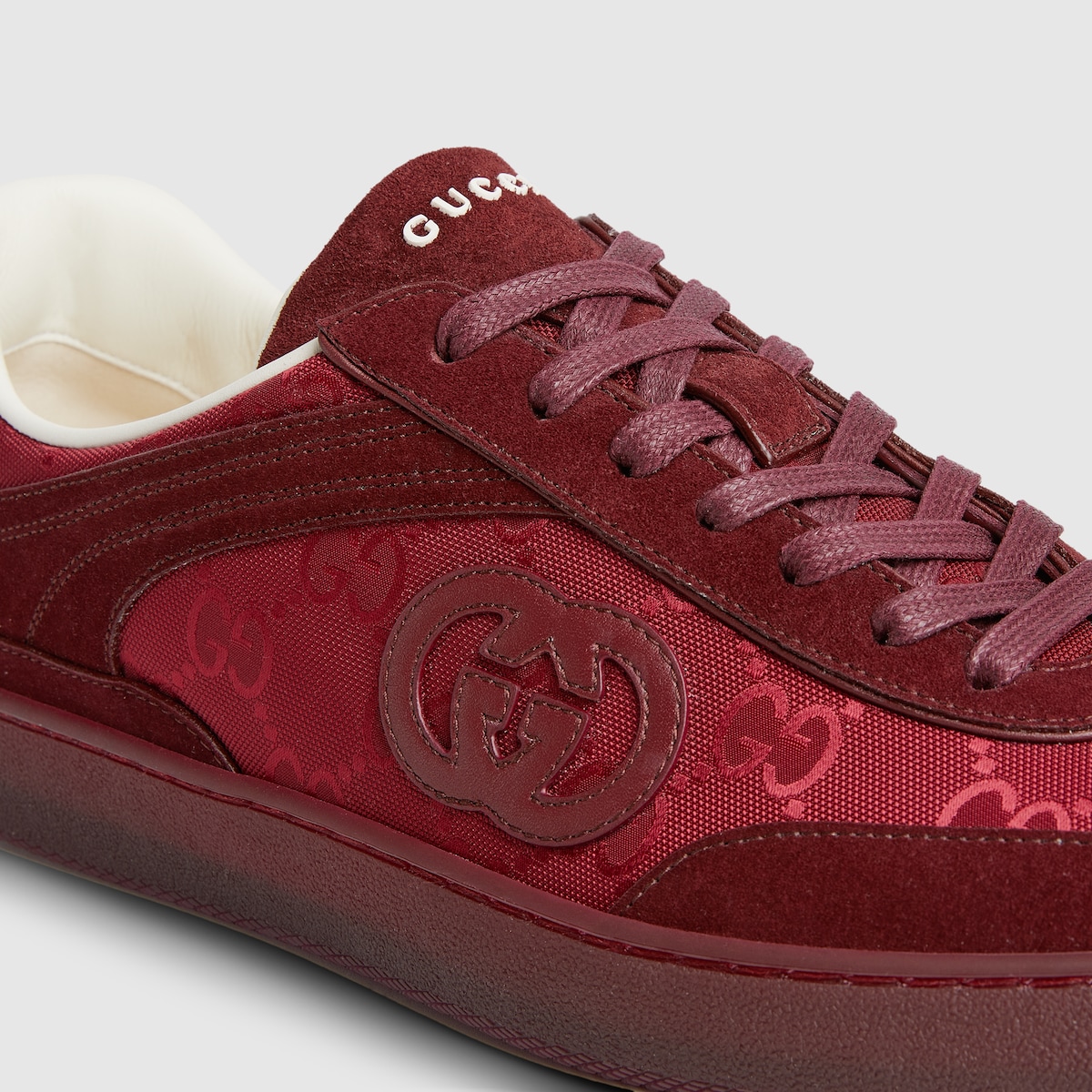G75〕メンズ スニーカー ・グッチ ロッソ アンコーラ（深い赤