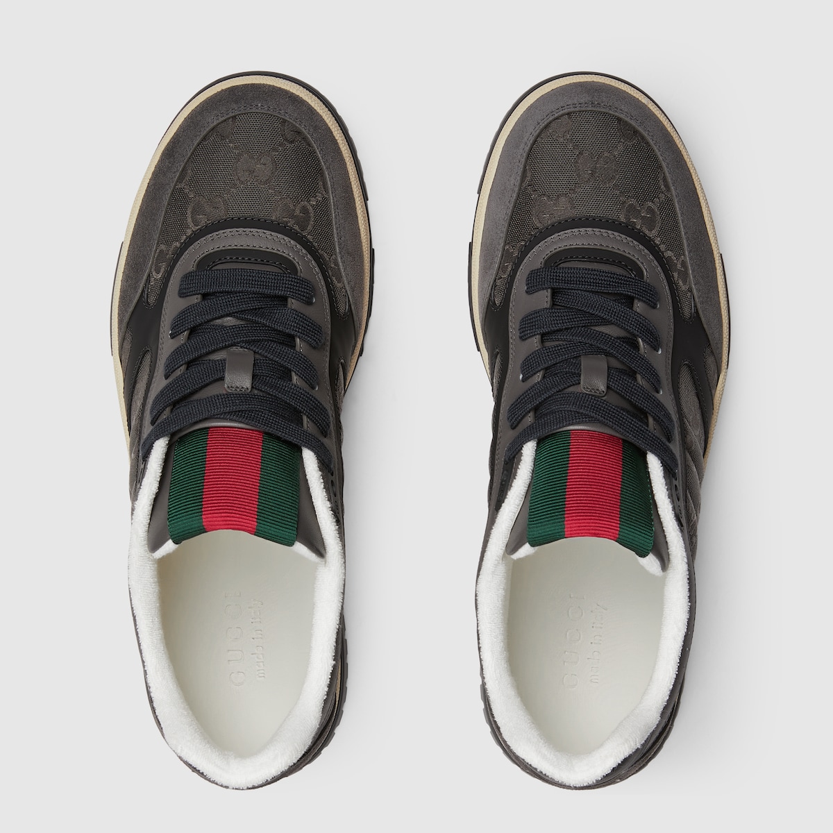 Men's Gucci Re-Web sneaker in grey GG nylon | GUCCI® US