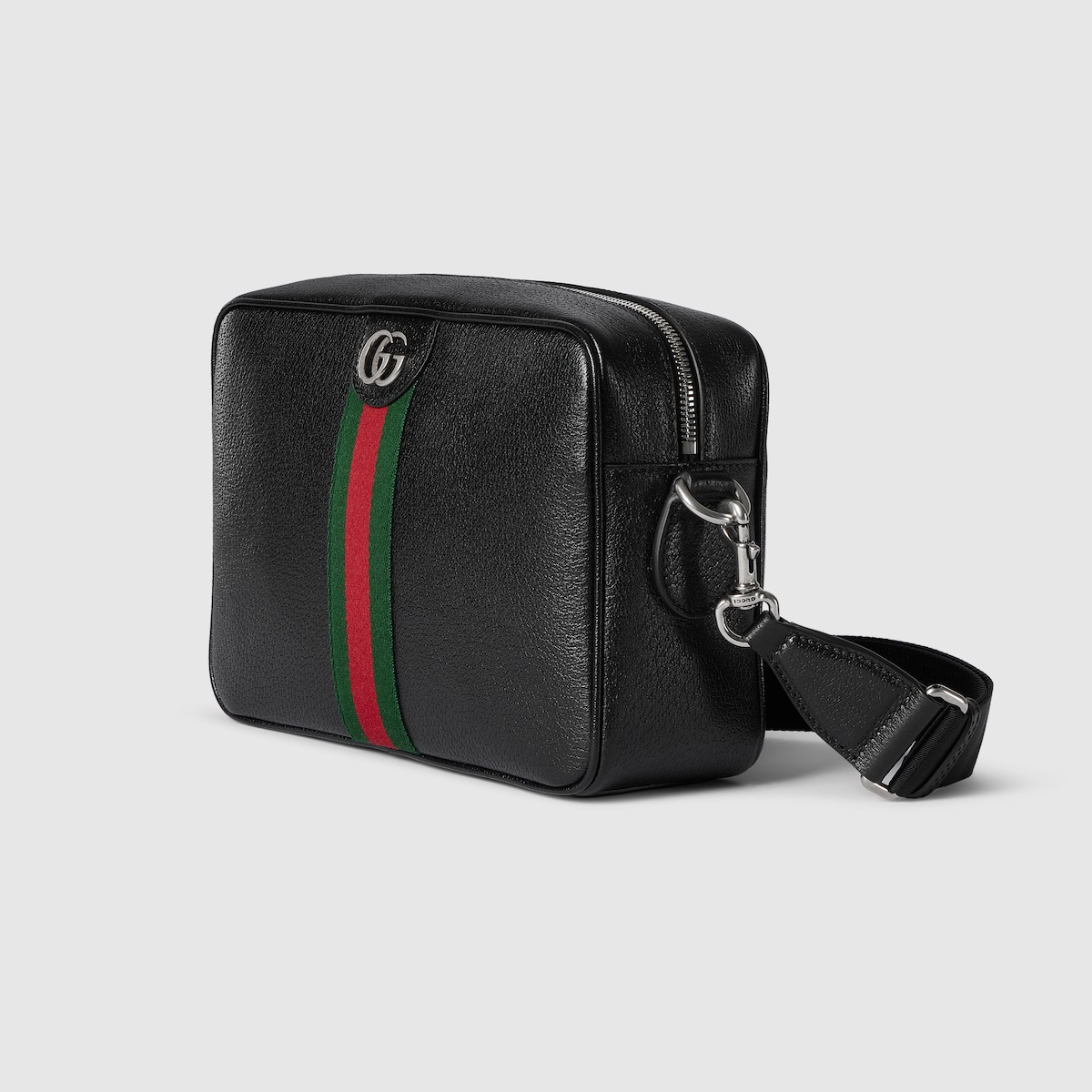 【GUCCI】MEDIUM OPHIDIA CROSSBODY Ophidia medium crossbody bag in black soft leather | GUCCI® US