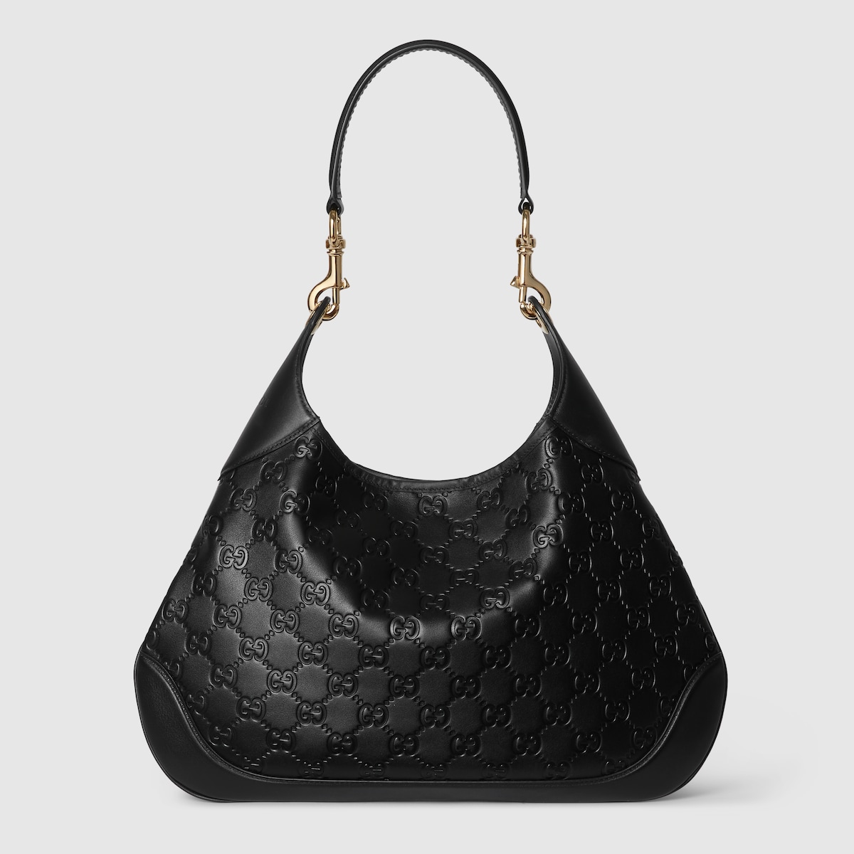 Gucci Soho Disco GG Black Calf Leather Tassel Chain