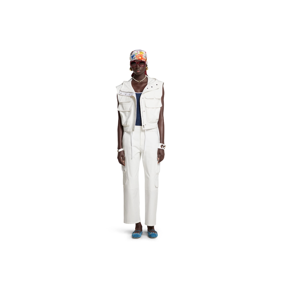 Light cotton canvas cargo pants