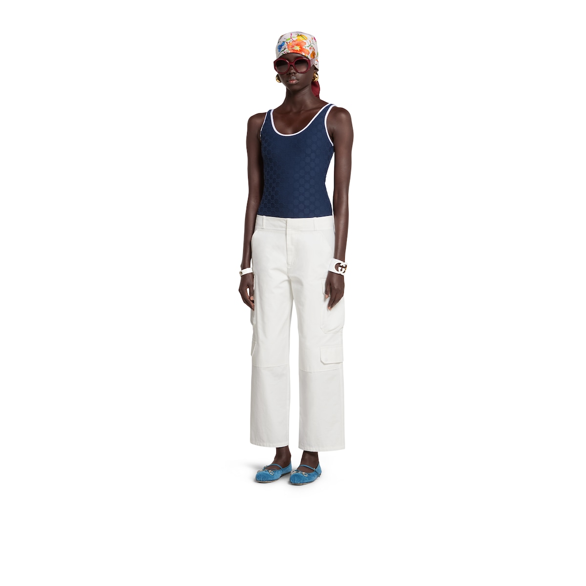 Light cotton canvas cargo pants