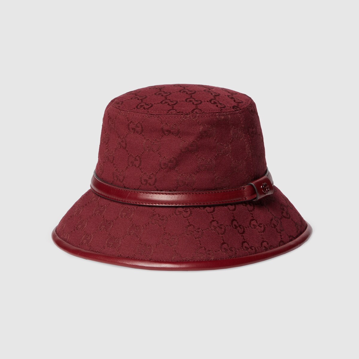 GG Monogram cotton bucket hat in Rosso Ancora | GUCCI® US