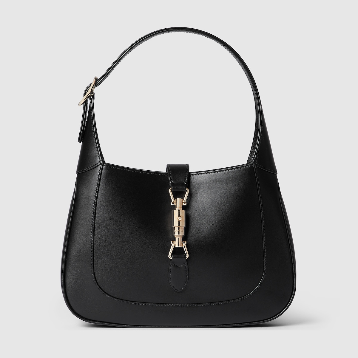 Gucci Jackie 1961 medium bag in black leather | GUCCI® CA